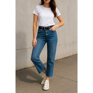 ASOS Design Cropped Jeans Women's 30 Button Fly Jeans Cut 25" Inseam